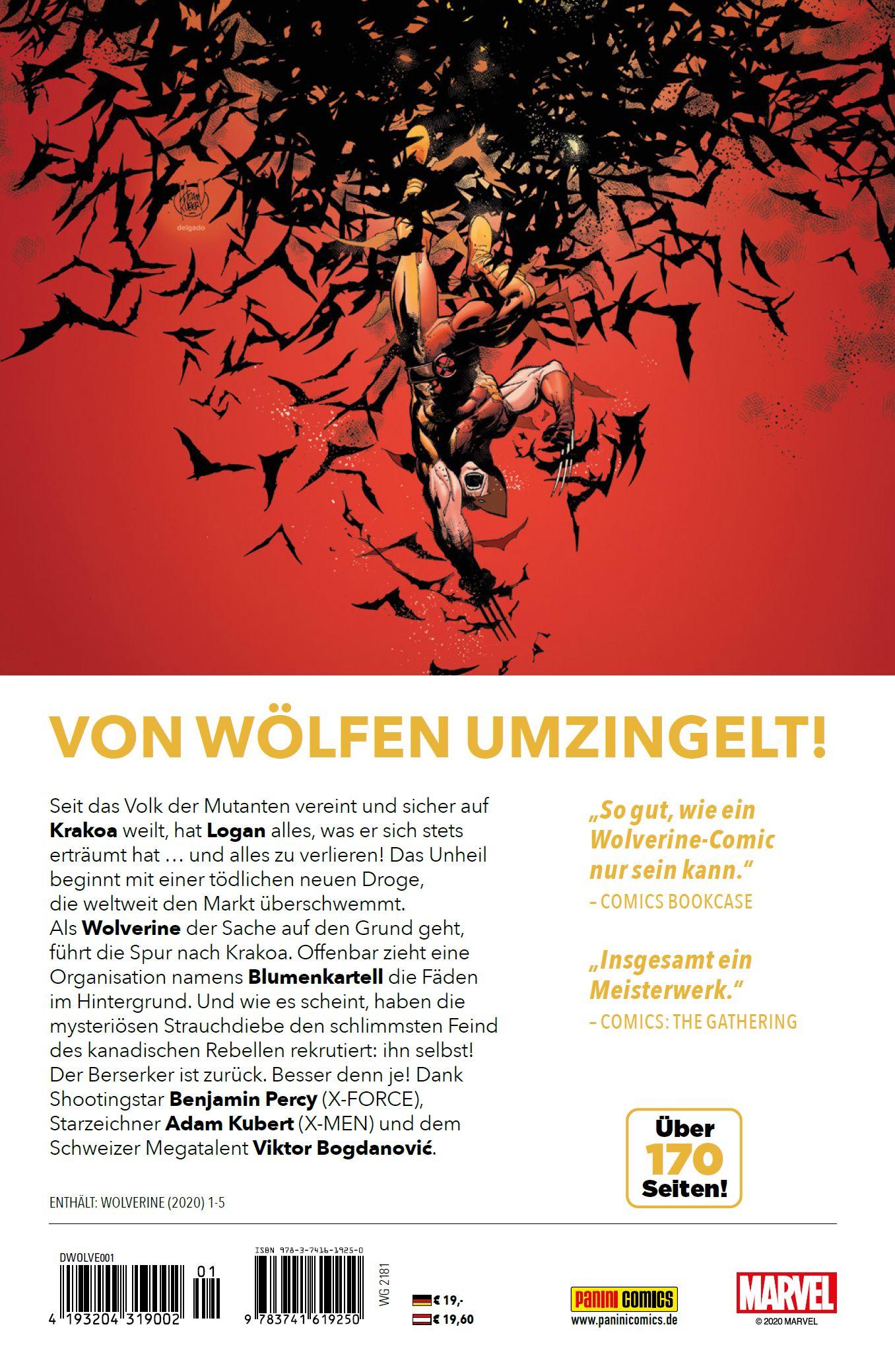 Rückseite: 9783741619250 | Wolverine: Der Beste | Bd. 1: Blutgericht | Benjamin Percy (u. a.)