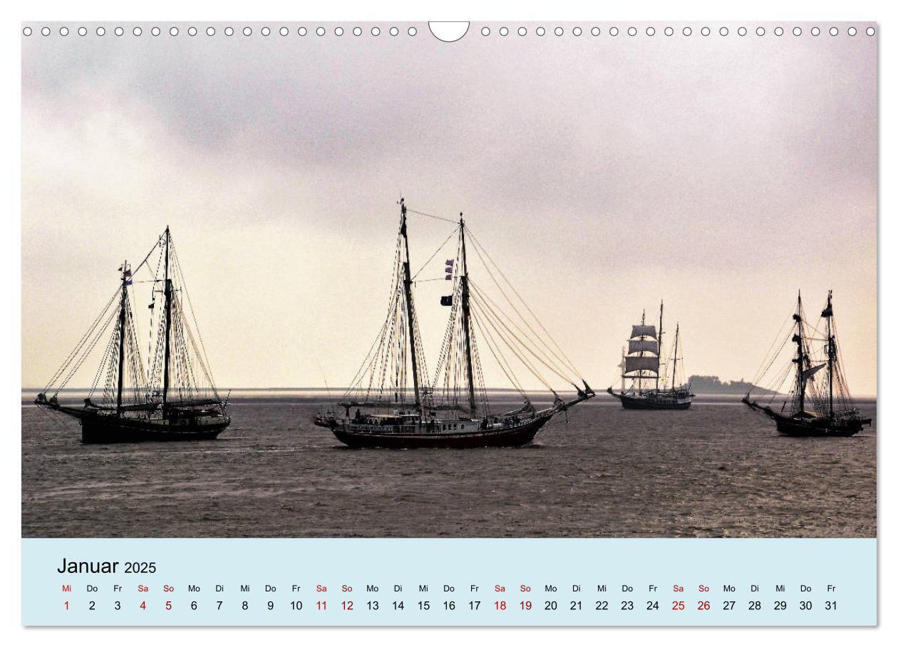 Bild: 9783435439270 | Parade der Windjammer - 2025 (Wandkalender 2025 DIN A3 quer),...