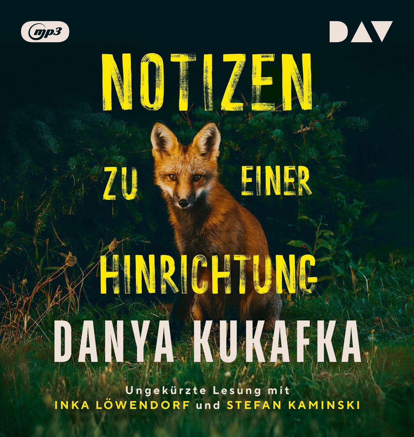 Cover: 9783742431431 | Notizen zu einer Hinrichtung | Danya Kukafka | MP3 | 636 Min. | 2024