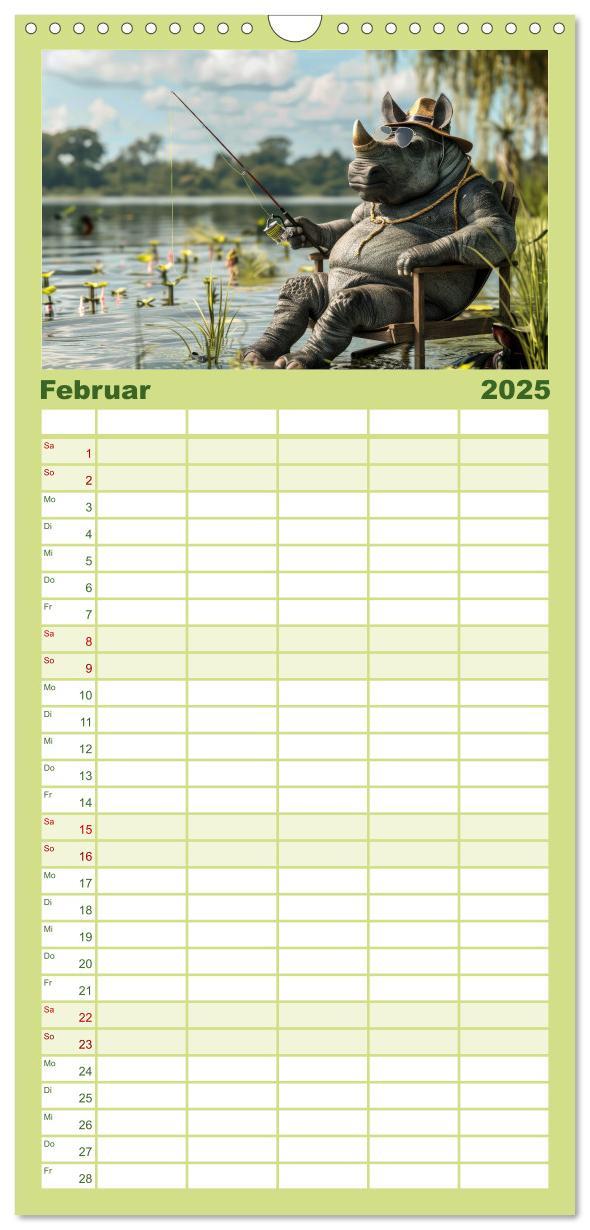 Bild: 9783457192559 | Familienplaner 2025 - Der tierisch lustige Angler-Kalender mit 5...