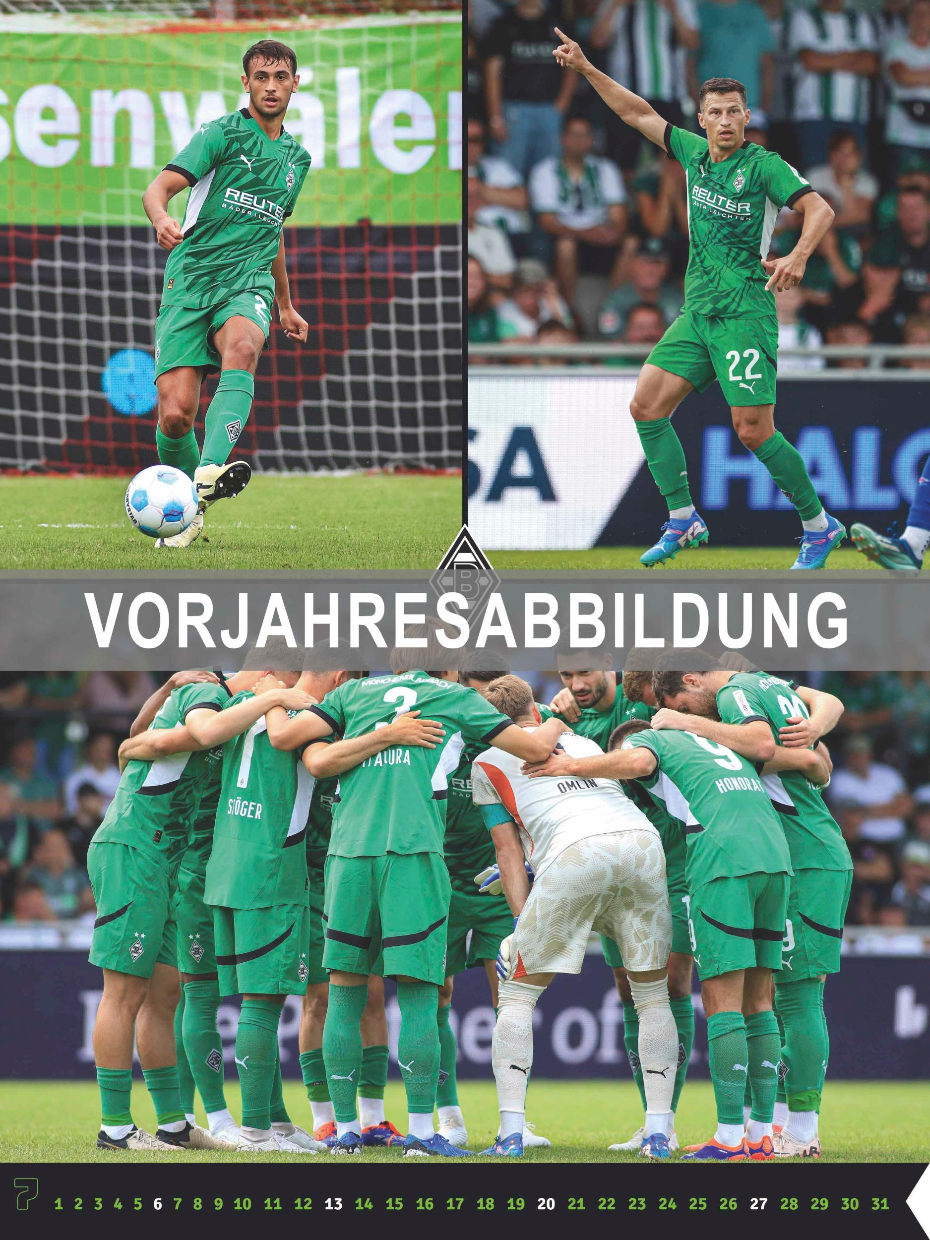 Bild: 4002725994400 | Borussia Mönchengladbach 2025 - Wandkalender XL - Fußballkalender -...