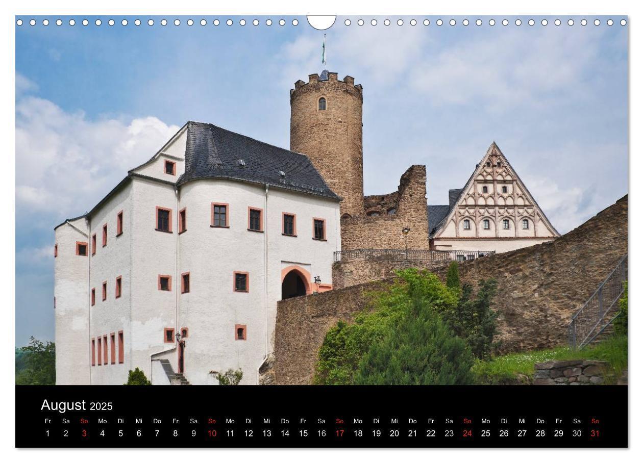 Bild: 9783435829675 | Sächsische Burgen und Schlösser (Wandkalender 2025 DIN A3 quer),...