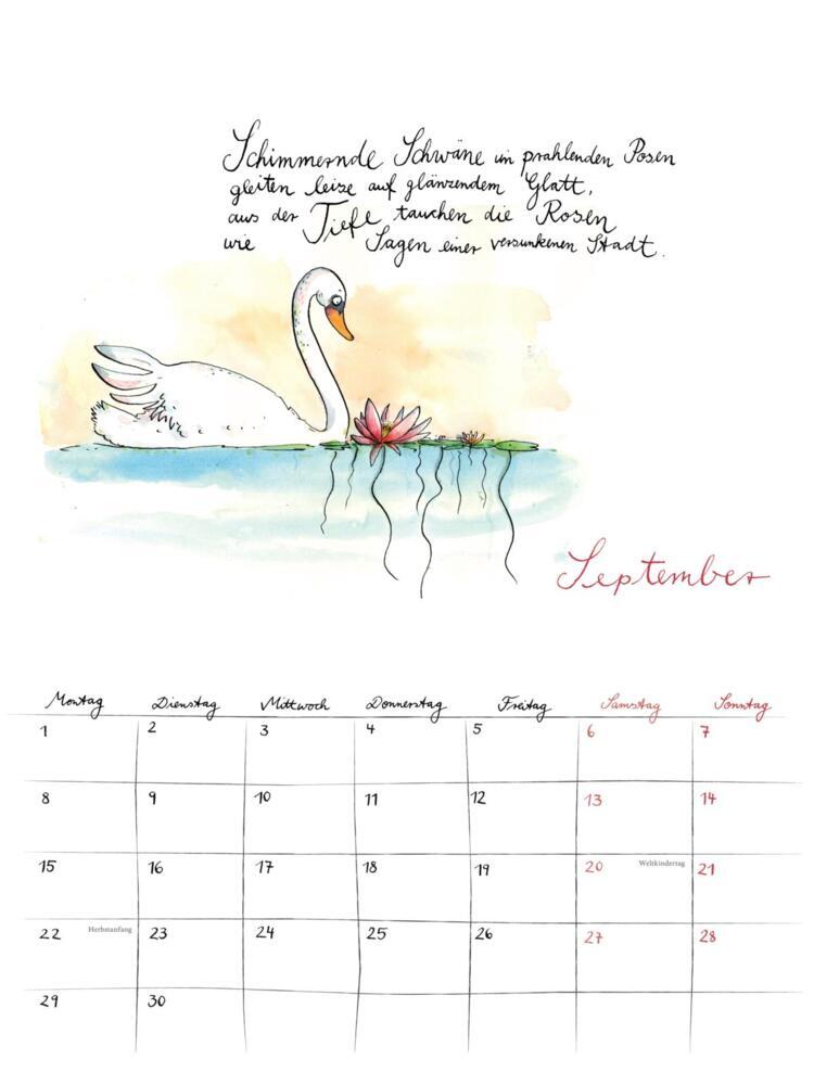 Bild: 9783830321521 | Rilke-Kalender 2025 - Wandkalender | Rainer Maria Rilke | Kalender