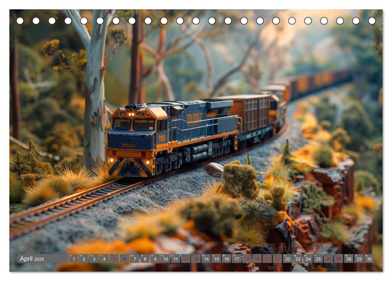 Bild: 9783435380503 | Modelleisenbahnen sind cool (Tischkalender 2025 DIN A5 quer),...