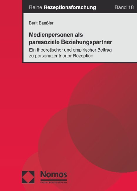 Cover: 9783832946036 | Medienpersonen als parasoziale Beziehungspartner | Berit Baeßler