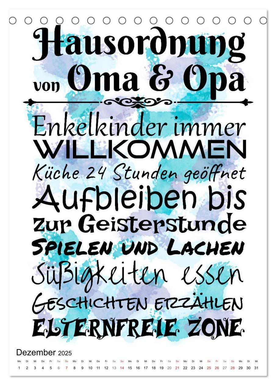 Bild: 9783435937967 | Oma und Opa, die Helden unserer Kindheit (Tischkalender 2025 DIN A5...