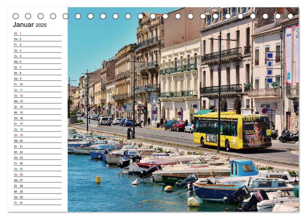 Bild: 9783435444458 | Sète - Das Venedig des Languedoc (Tischkalender 2025 DIN A5 quer),...