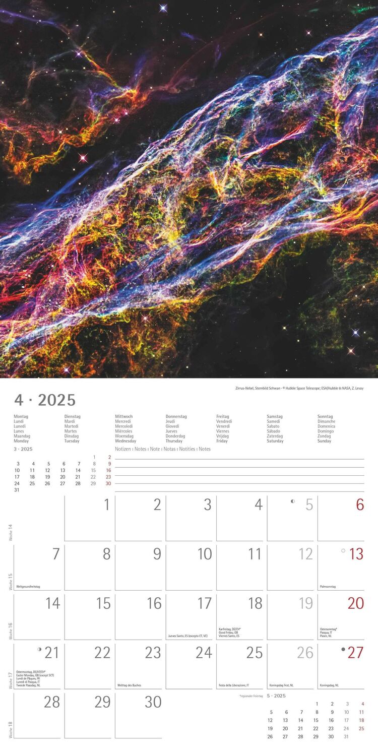 Bild: 4251732343163 | Space 2025 - Broschürenkalender 30x30 cm (30x60 geöffnet) -...