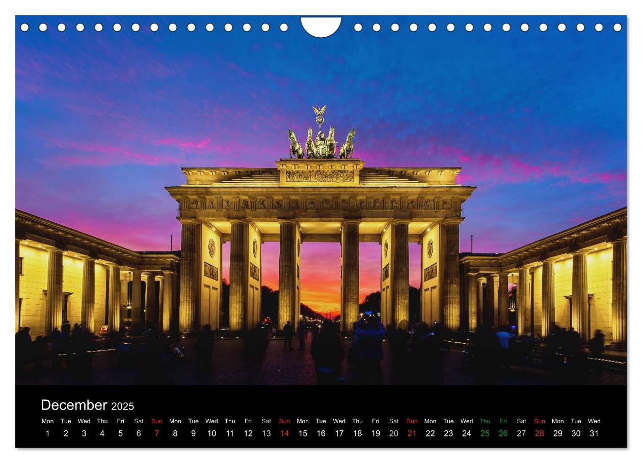 Bild: 9781325962549 | Sunsets of Berlin (Wall Calendar 2025 DIN A4 landscape), CALVENDO...