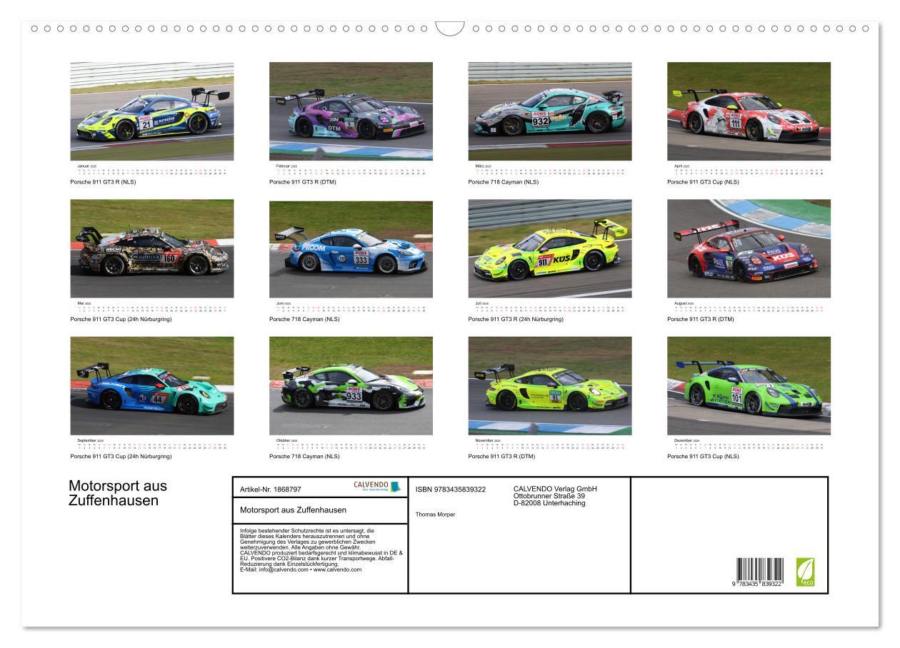 Bild: 9783435839322 | Motorsport aus Zuffenhausen (Wandkalender 2025 DIN A2 quer),...