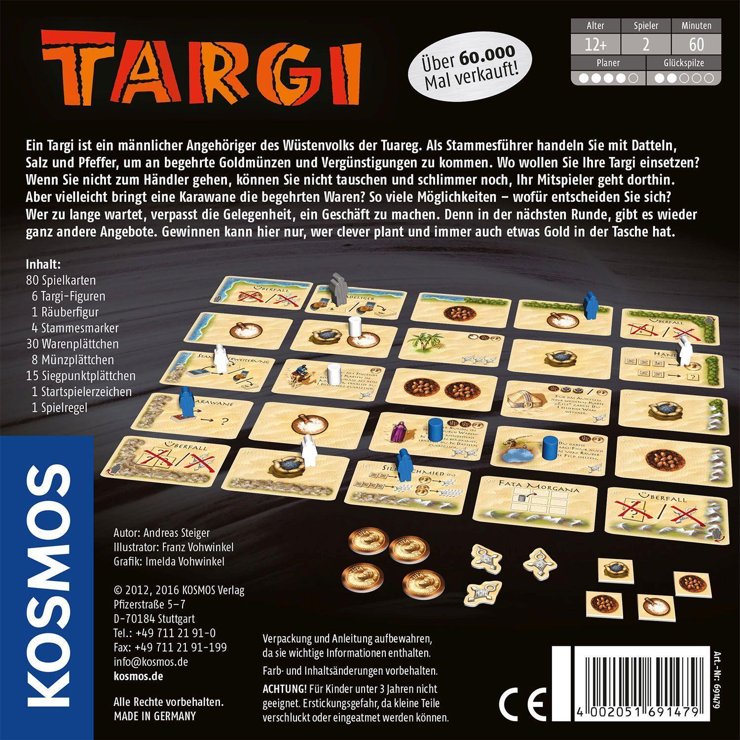 Bild: 4002051691479 | Targi | Klassiker für 2 Spieler | Andreas Steiger | Spiel | Deutsch