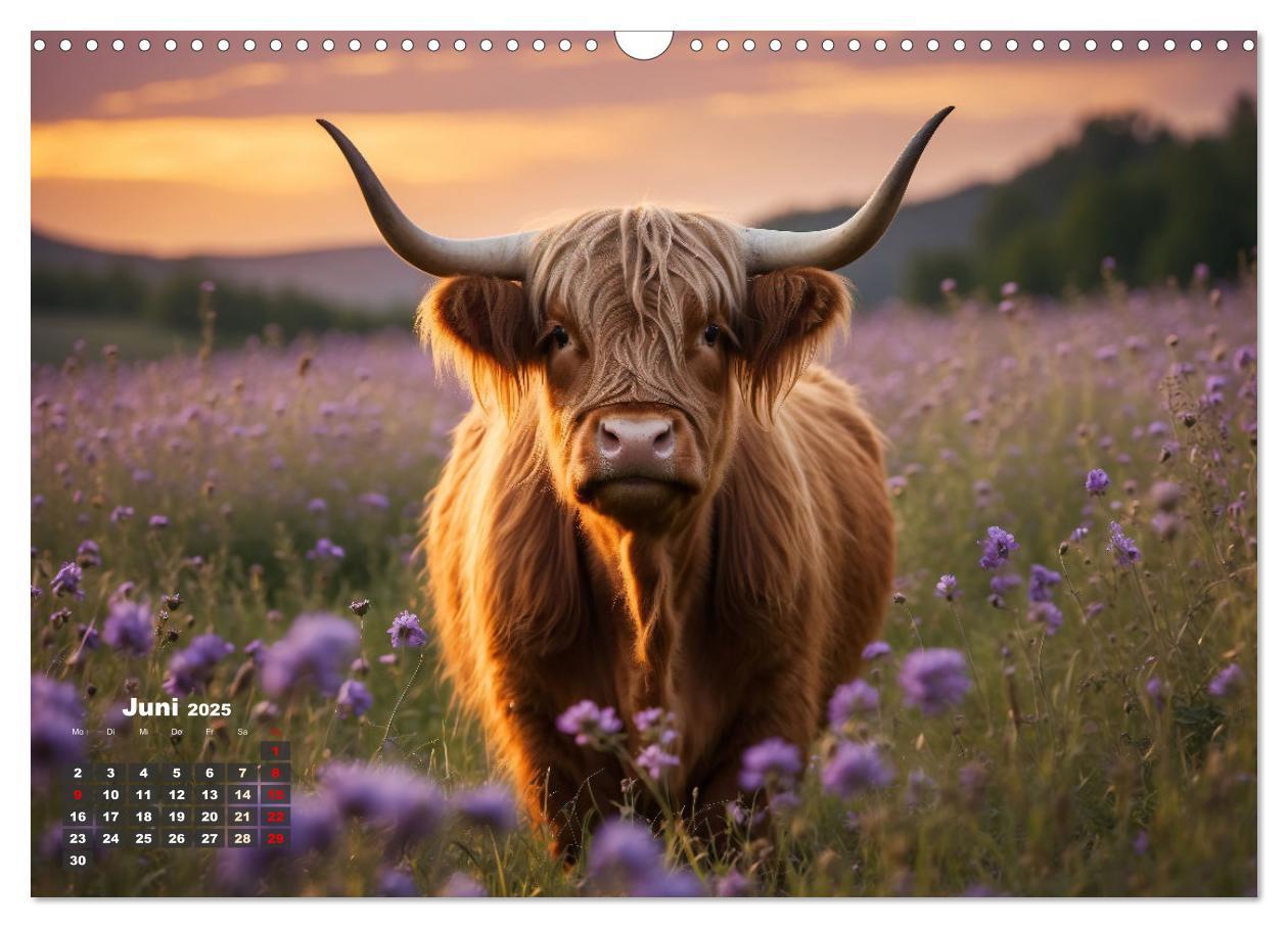 Bild: 9783383840067 | Highland Kühe (Wandkalender 2025 DIN A3 quer), CALVENDO Monatskalender