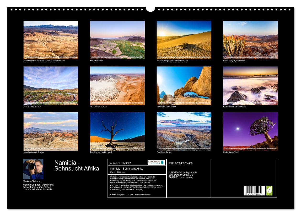 Bild: 9783435254439 | Namibia - Sehnsucht Afrika (Wandkalender 2025 DIN A2 quer),...