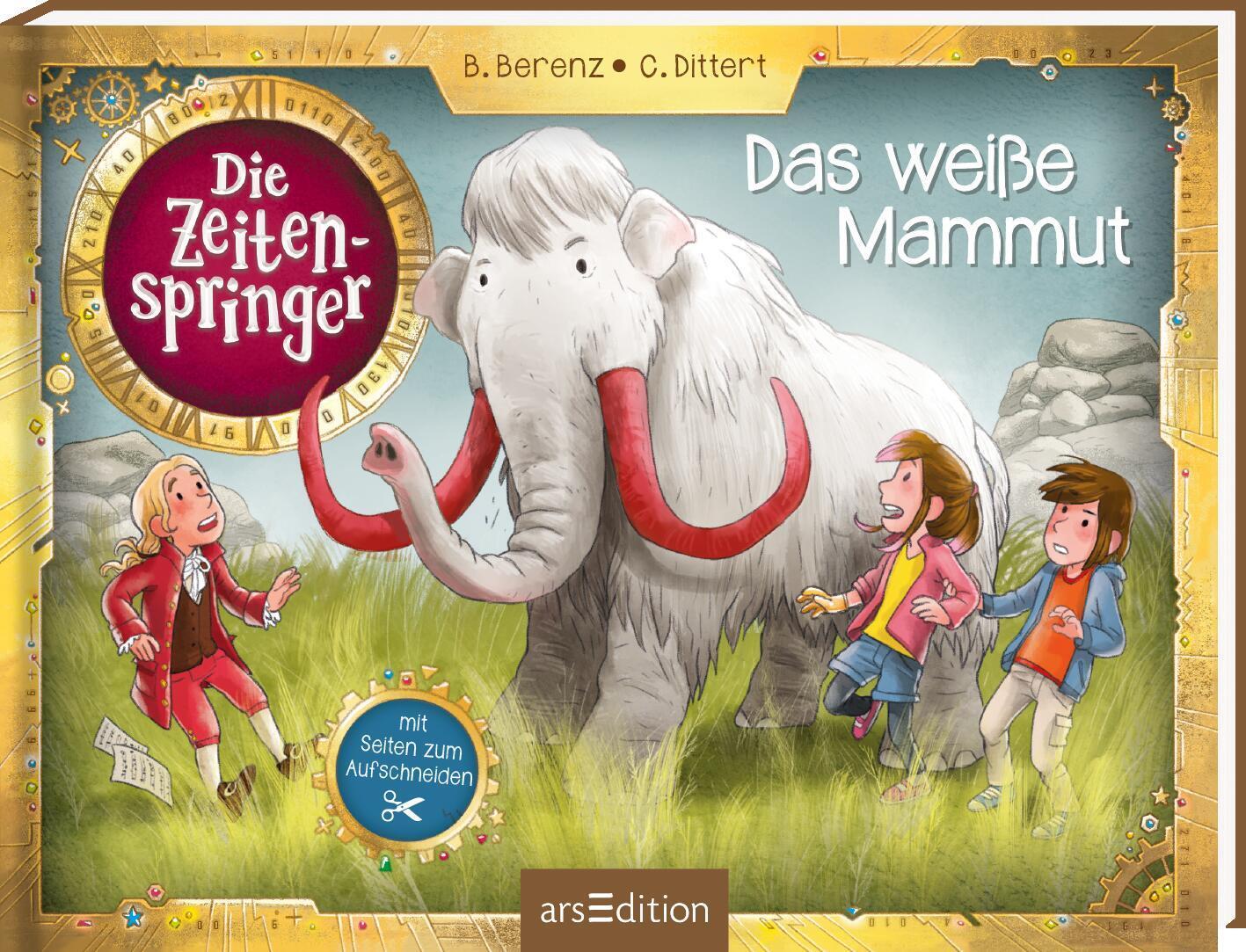 Cover: 9783845857619 | Die Zeitenspringer - Das weiße Mammut | Mit Seiten zum Aufschneiden