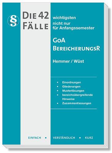 Cover: 9783968381862 | Die 42 wichtigsten Fälle GoA / Bereicherungsrecht | Hemmer (u. a.) | V