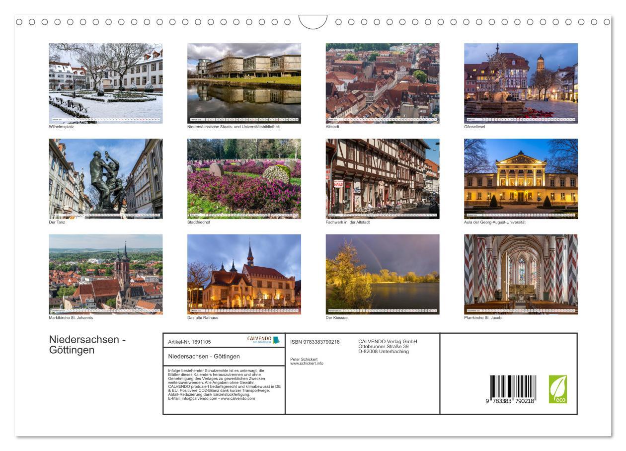 Bild: 9783383790218 | Niedersachsen - Göttingen (Wandkalender 2025 DIN A3 quer), CALVENDO...