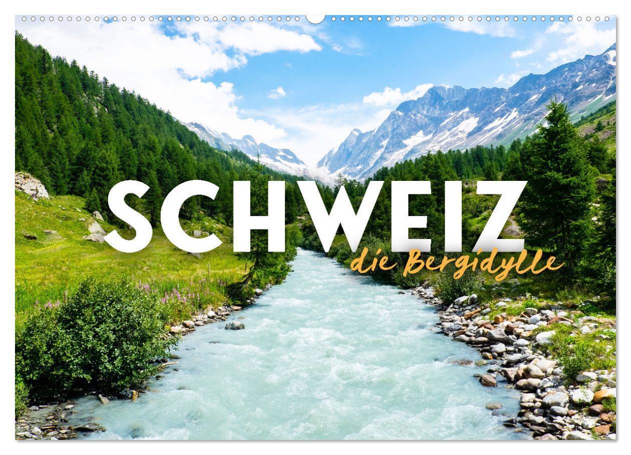 Cover: 9783435054862 | Schweiz - die Bergidylle (Wandkalender 2025 DIN A2 quer), CALVENDO...