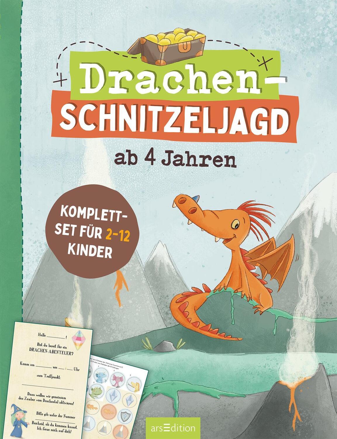 Bild: 4014489130291 | Drachen-Schnitzeljagd ab 4 Jahren | Komplettset für 2-12 Kinder | Lang