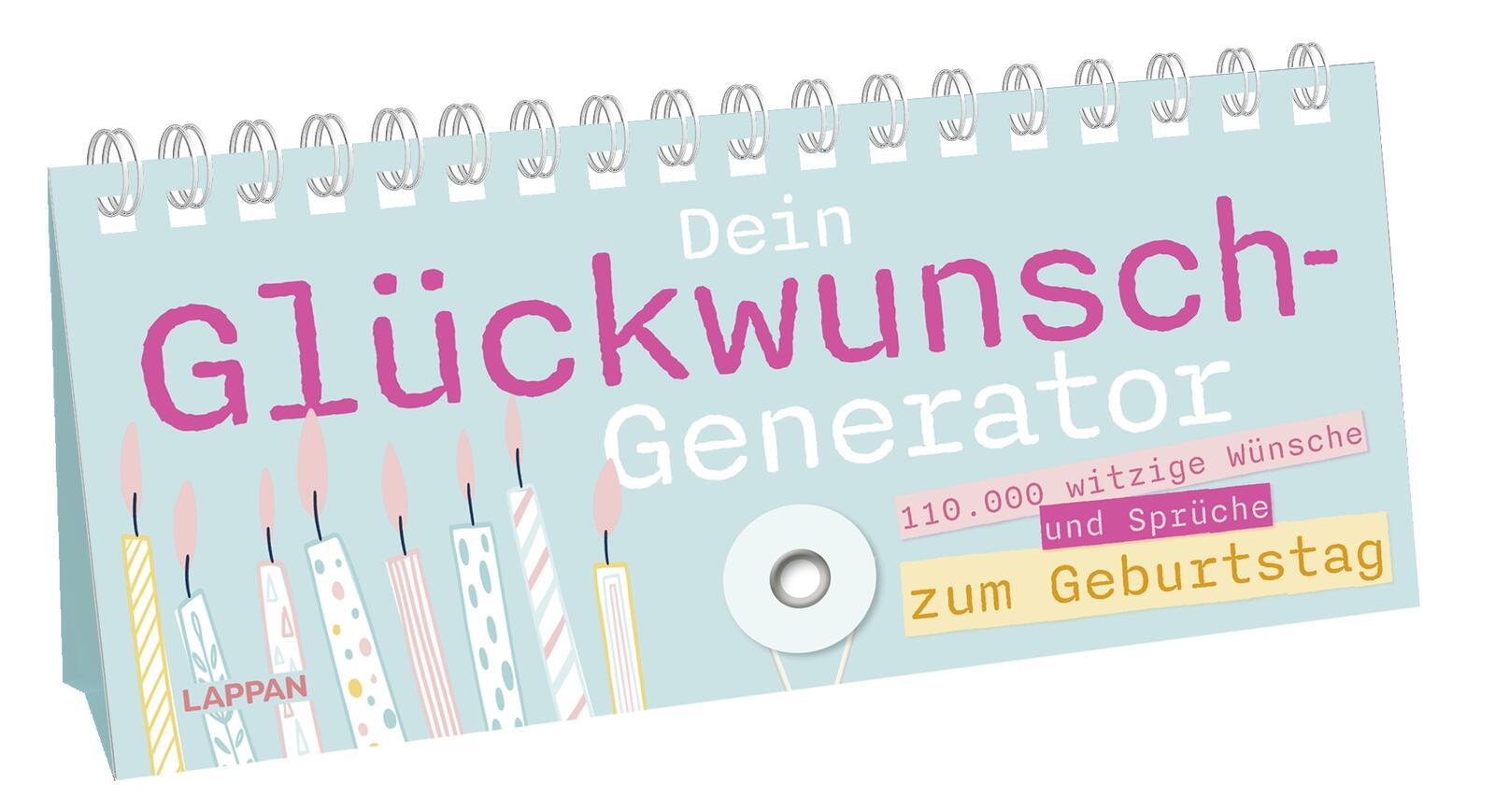 Cover: 9783830364481 | Dein Glückwunsch-Generator zum Geburtstag | Lappan Verlag | Buch