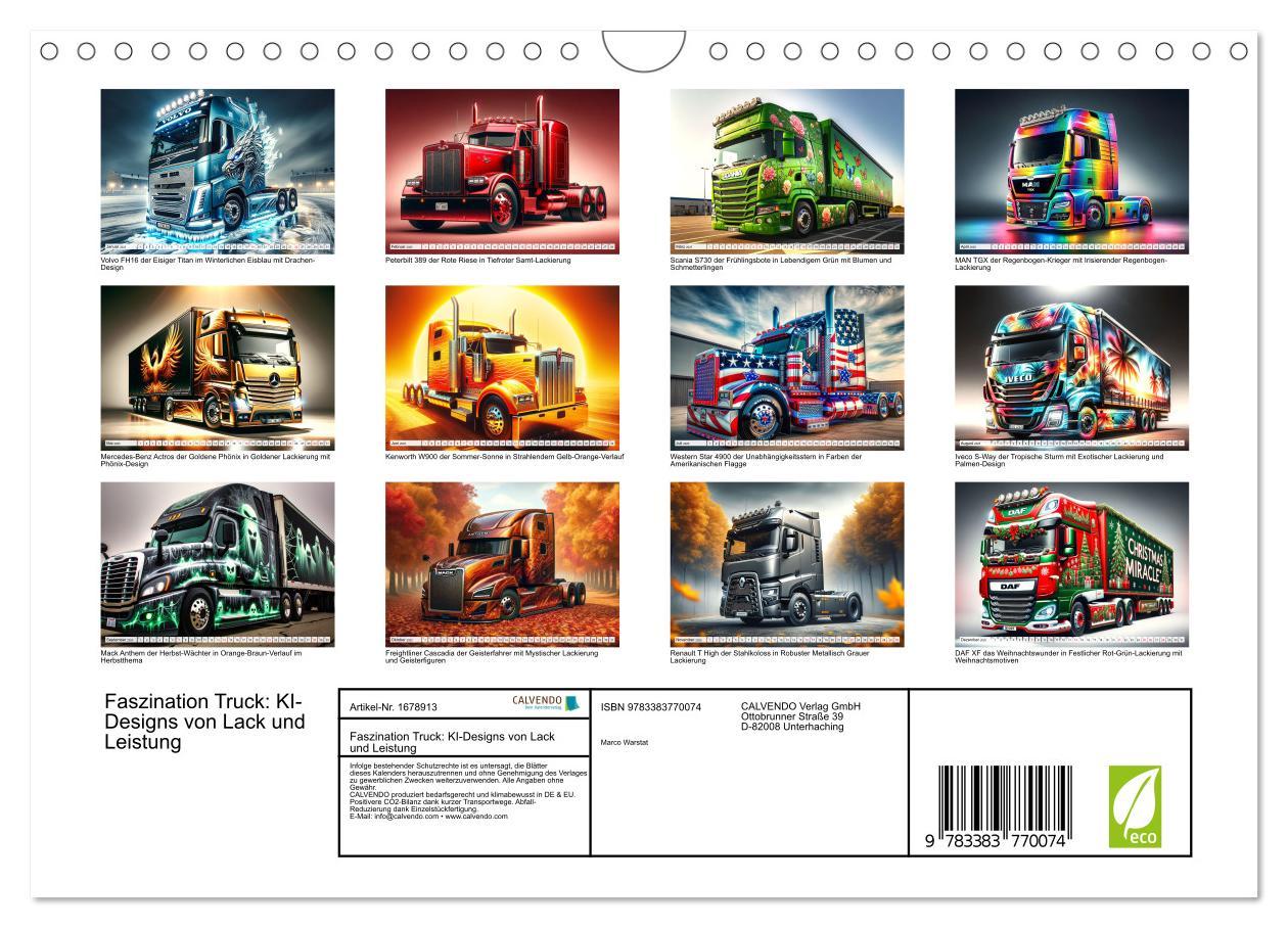 Bild: 9783383770074 | Faszination Truck: KI-Designs von Lack und Leistung (Wandkalender...