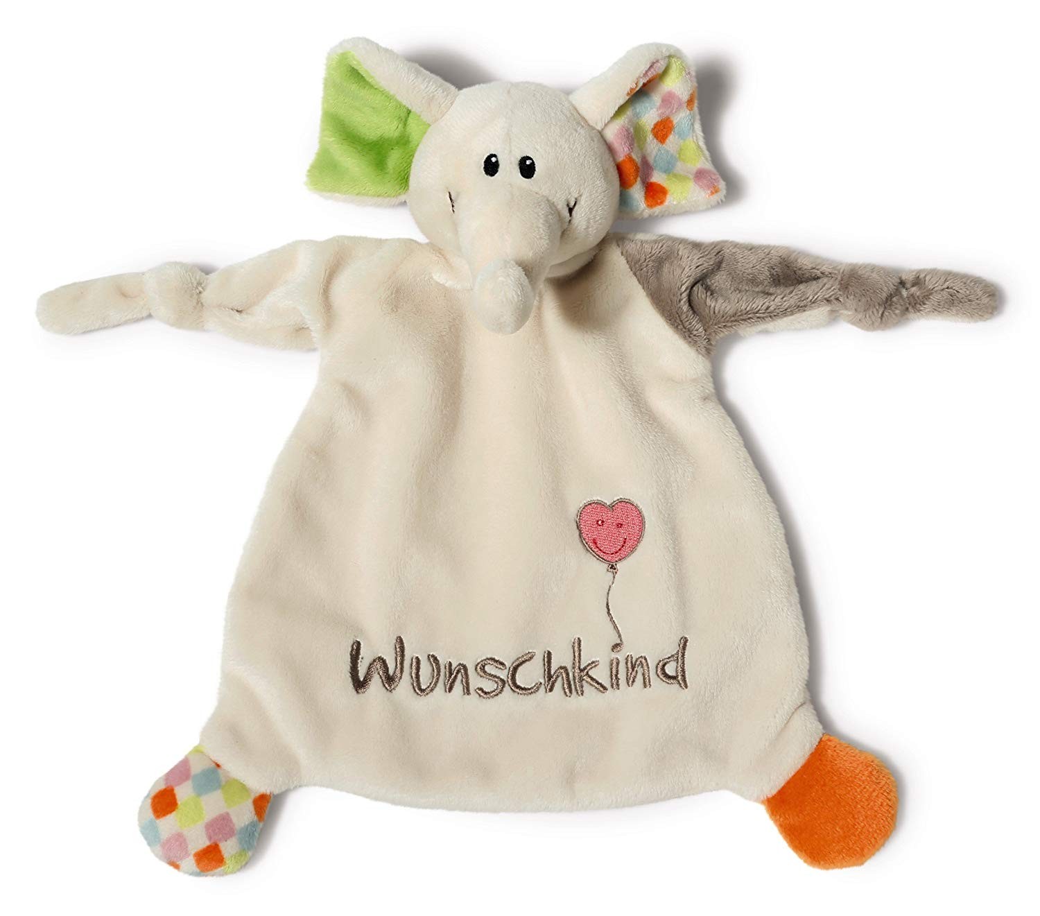 Cover: 4012390400380 | Nici 40038 Schmusetuch Elefant Wunschkind 25x25cm | My First NICI