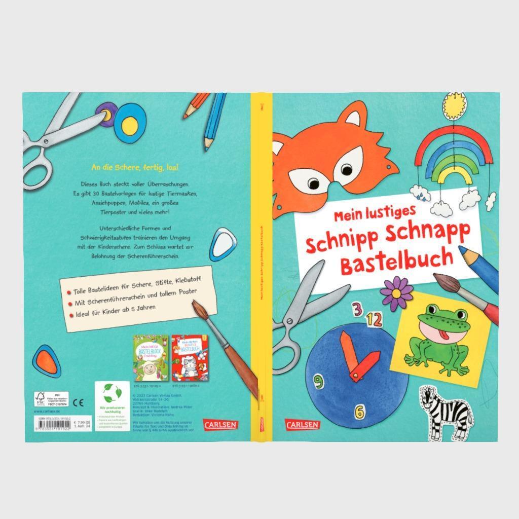 Bild: 9783551191922 | Mein lustiges Schnipp Schnapp Bastelbuch | Andrea Pöter | Taschenbuch