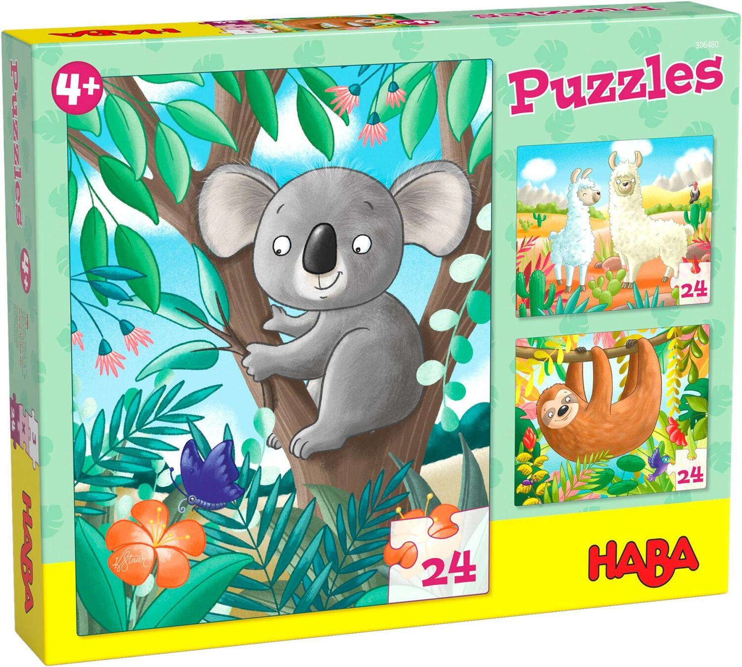 Cover: 4010168259628 | Puzzles Koala, Faultier &amp; Co. 3 x 24 Teile | Imke Storch | Spiel