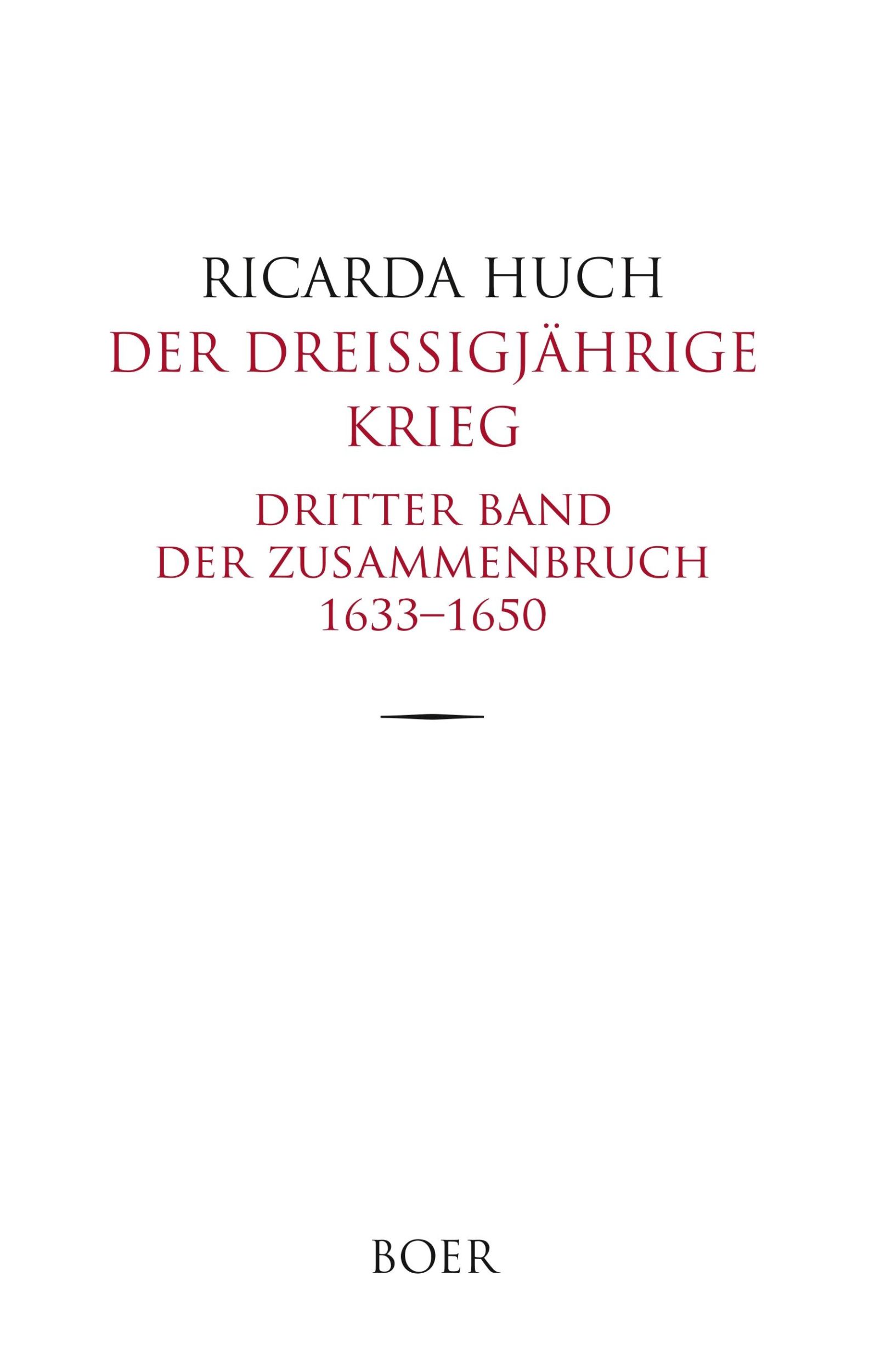 Cover: 9783947618361 | Der Dreißigjährige Krieg | Dritter Band: Der Zusammenbruch 1633-1650