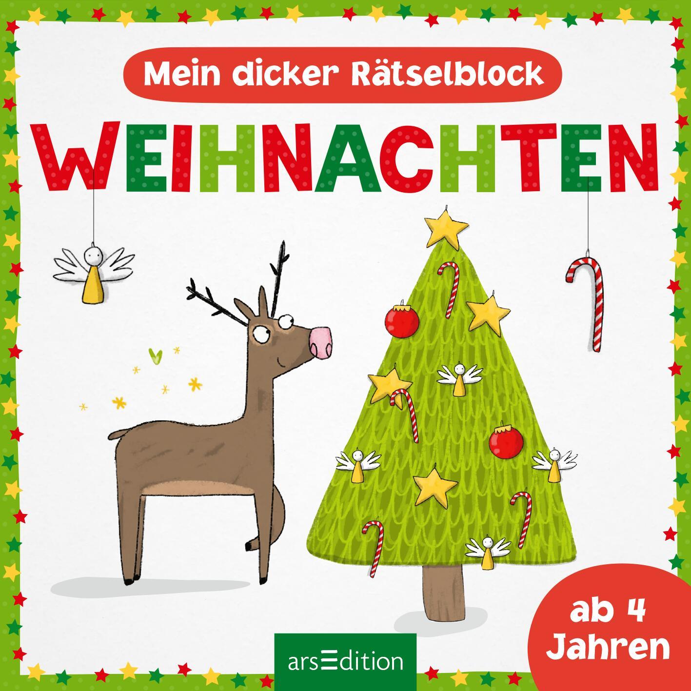 Bild: 9783845853208 | Mein dicker Rätselblock Weihnachten | Ab 4 Jahren | Sophia Schrade