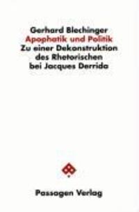 Cover: 9783851652840 | Apophatik und Politik | Gerhard Blechinger | Taschenbuch | 136 S.