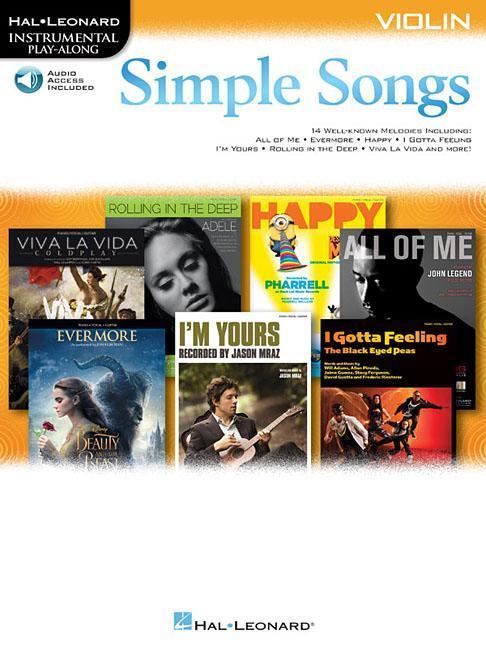 Cover: 9781540004536 | Simple Songs - Instrumental Play-Along for Violin (Book/Online Audio)