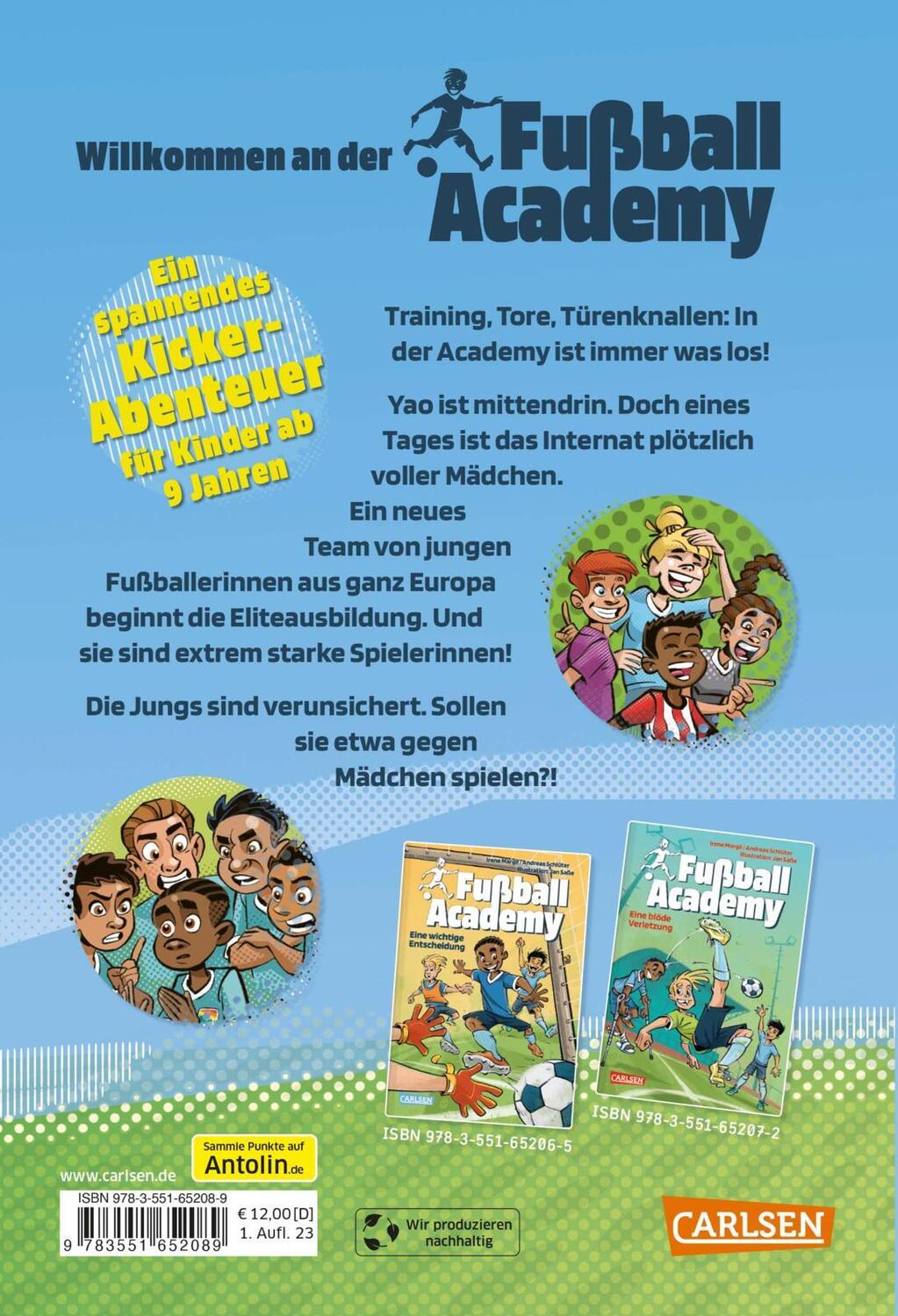 Rückseite: 9783551652089 | Fußball Academy 3: Eine große Überraschung | Irene Margil (u. a.)