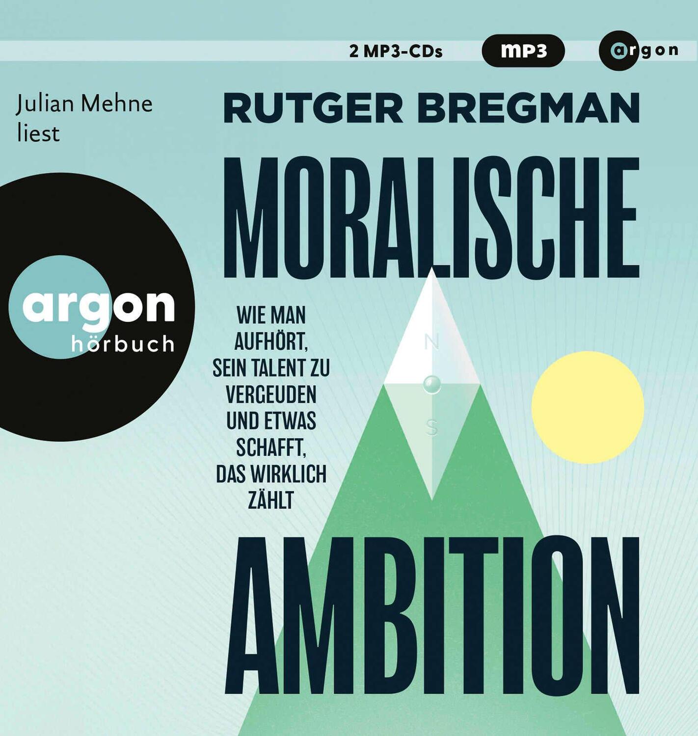 Cover: 9783839821480 | Moralische Ambition | Rutger Bregman | MP3 | 1 Audio-CD | Deutsch