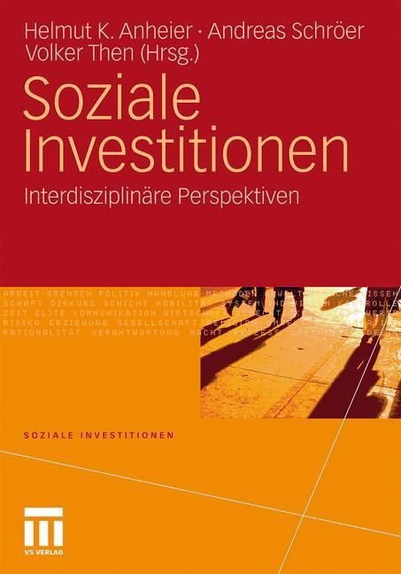 Cover: 9783531165462 | Soziale Investitionen | Interdisziplinäre Perspektiven | Taschenbuch