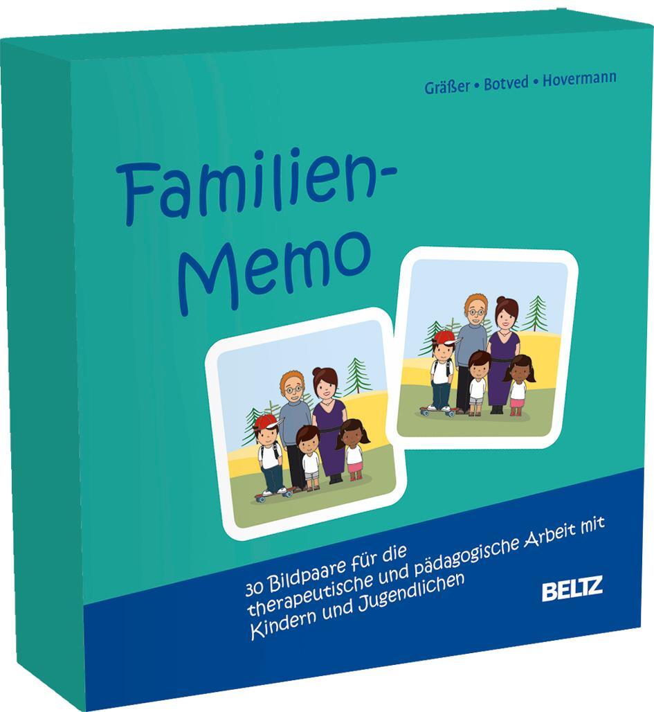 Cover: 4019172101190 | Familien-Memo | Melanie Gräßer (u. a.) | Box | Beltz Therapiespiele