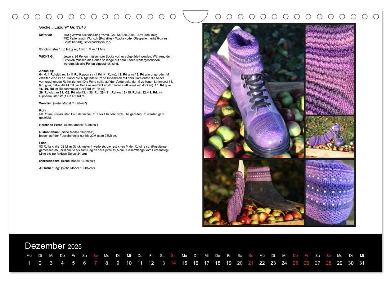 Bild: 9783435660209 | Sockenkalender Bootsocks 2025 (Wandkalender 2025 DIN A4 quer),...