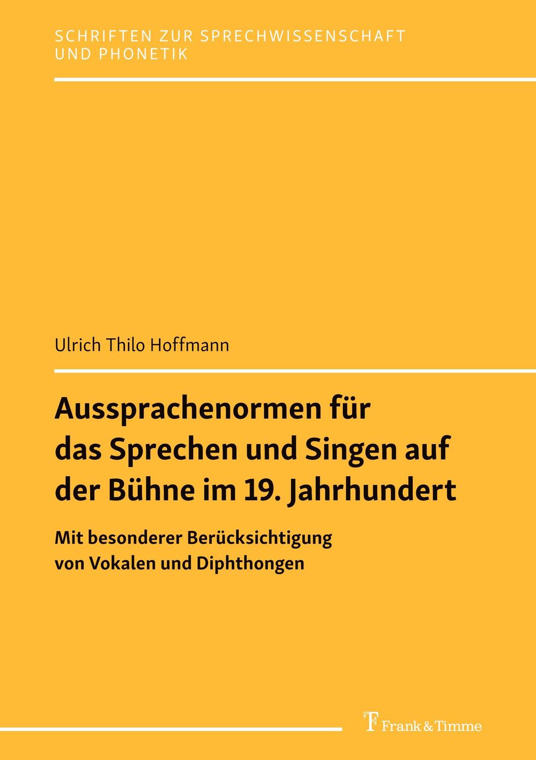 Cover: 9783732910304 | Aussprachenormen für das Sprechen und Singen auf der Bühne im 19....