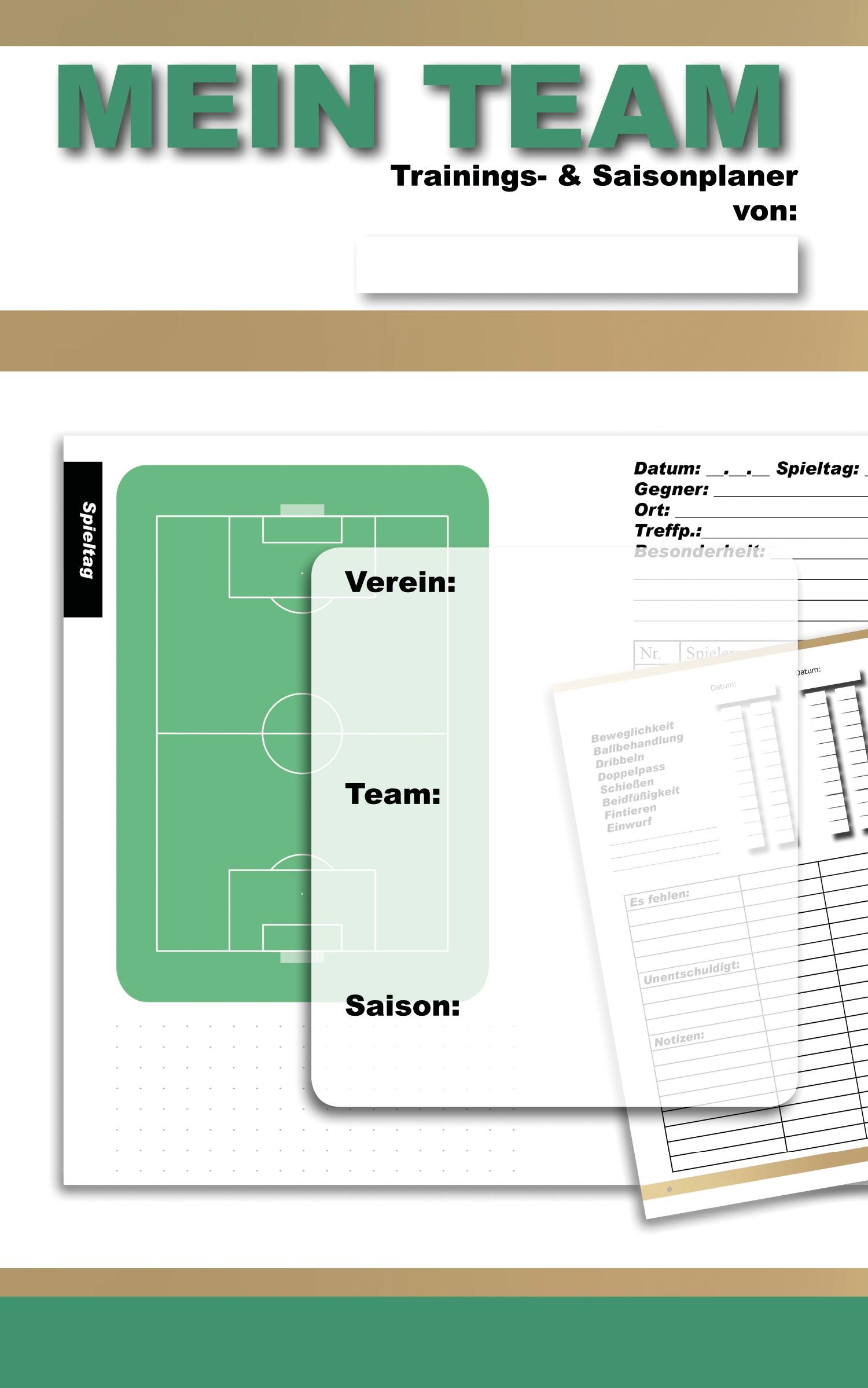 Cover: 9783946825647 | MEIN TEAM Trainings- &amp; Saisonplaner | York P. Herpers | Taschenbuch