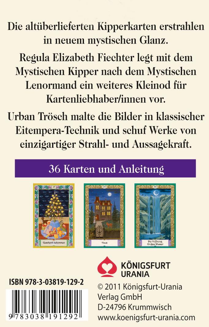 Rückseite: 9783038191292 | Mystisches Kipper | Deck mit Kipper-Wahrsagekarten &amp; Booklet | Box