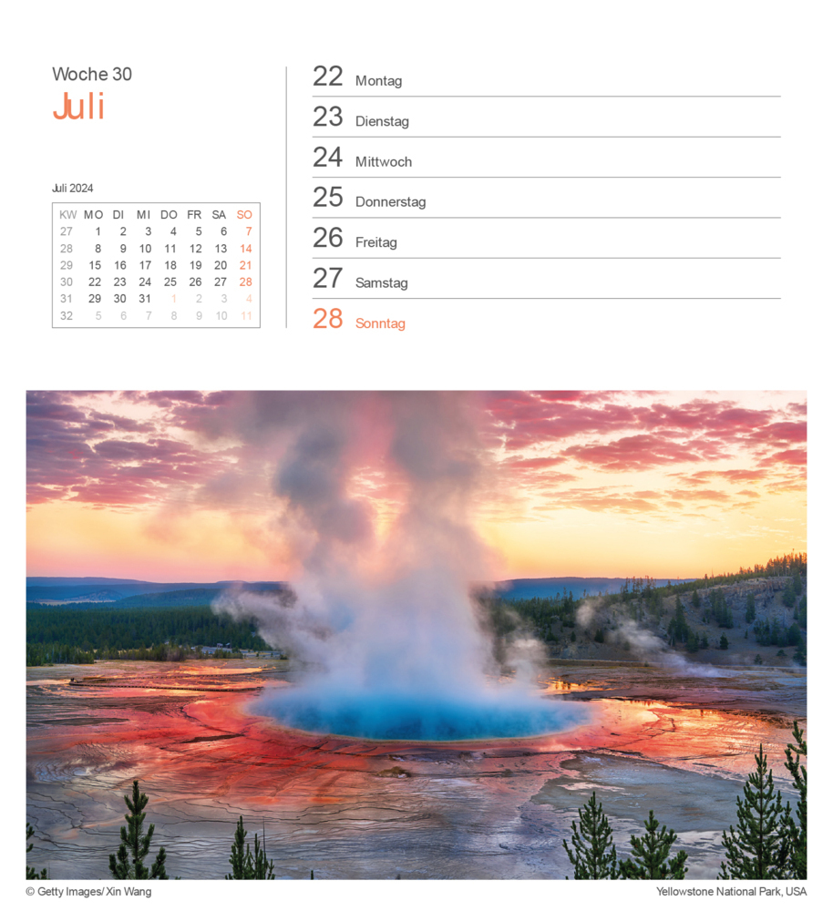 Bild: 9783965912991 | Das Naturerbe der Welt - KUNTH Postkartenkalender 2024 | Kalender