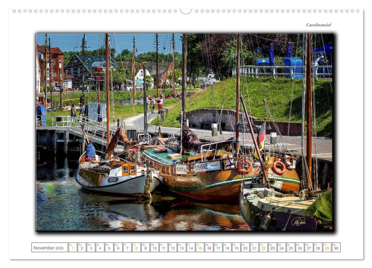 Bild: 9783435703937 | Ostfriesland - die bezaubernden alten Häfen (Wandkalender 2025 DIN...