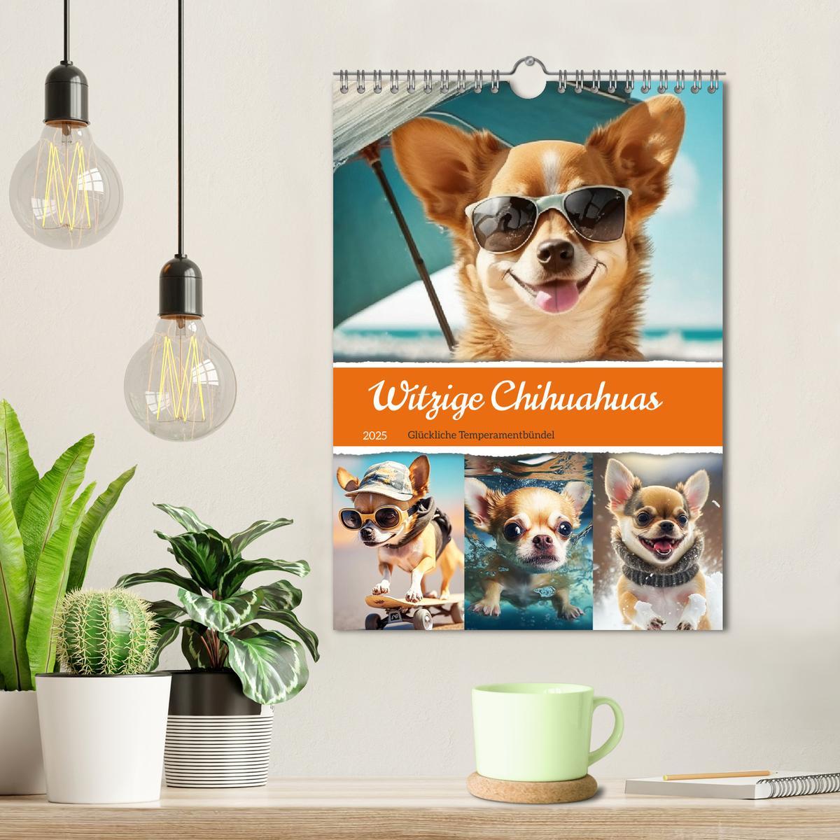 Bild: 9783435871766 | Witzige Chihuahuas. Glückliche Temperamentbündel (Wandkalender 2025...