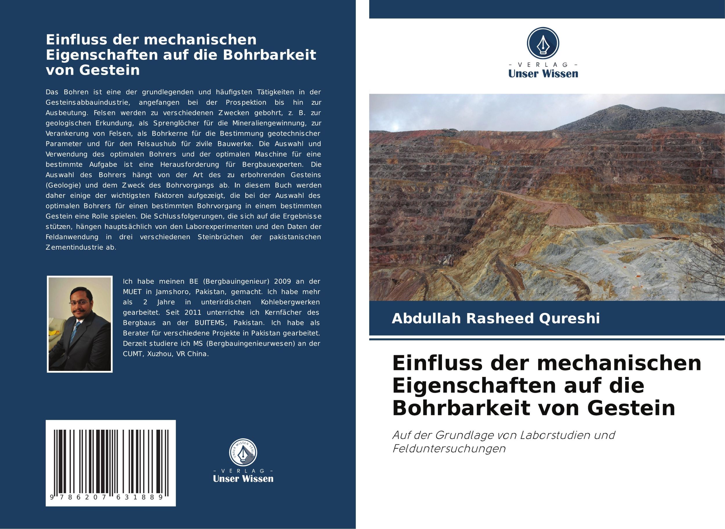 Cover: 9786207631889 | Einfluss der mechanischen Eigenschaften auf die Bohrbarkeit von...