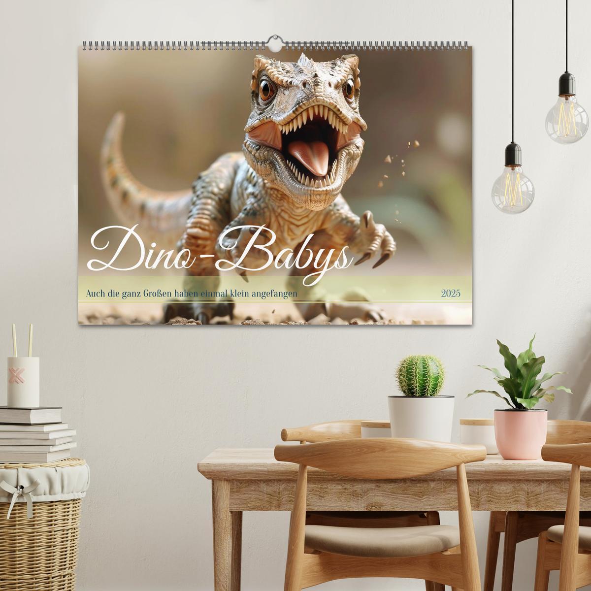 Bild: 9783383797354 | Dino-Babys (Wandkalender 2025 DIN A2 quer), CALVENDO Monatskalender