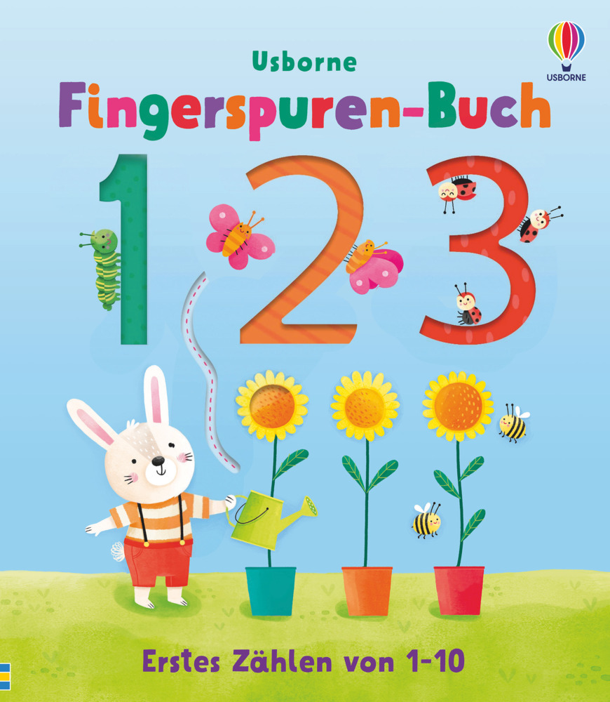 Cover: 9781789416268 | Fingerspuren-Buch: 1, 2, 3 | Erstes Zählen von 1-10 | Felicity Brooks