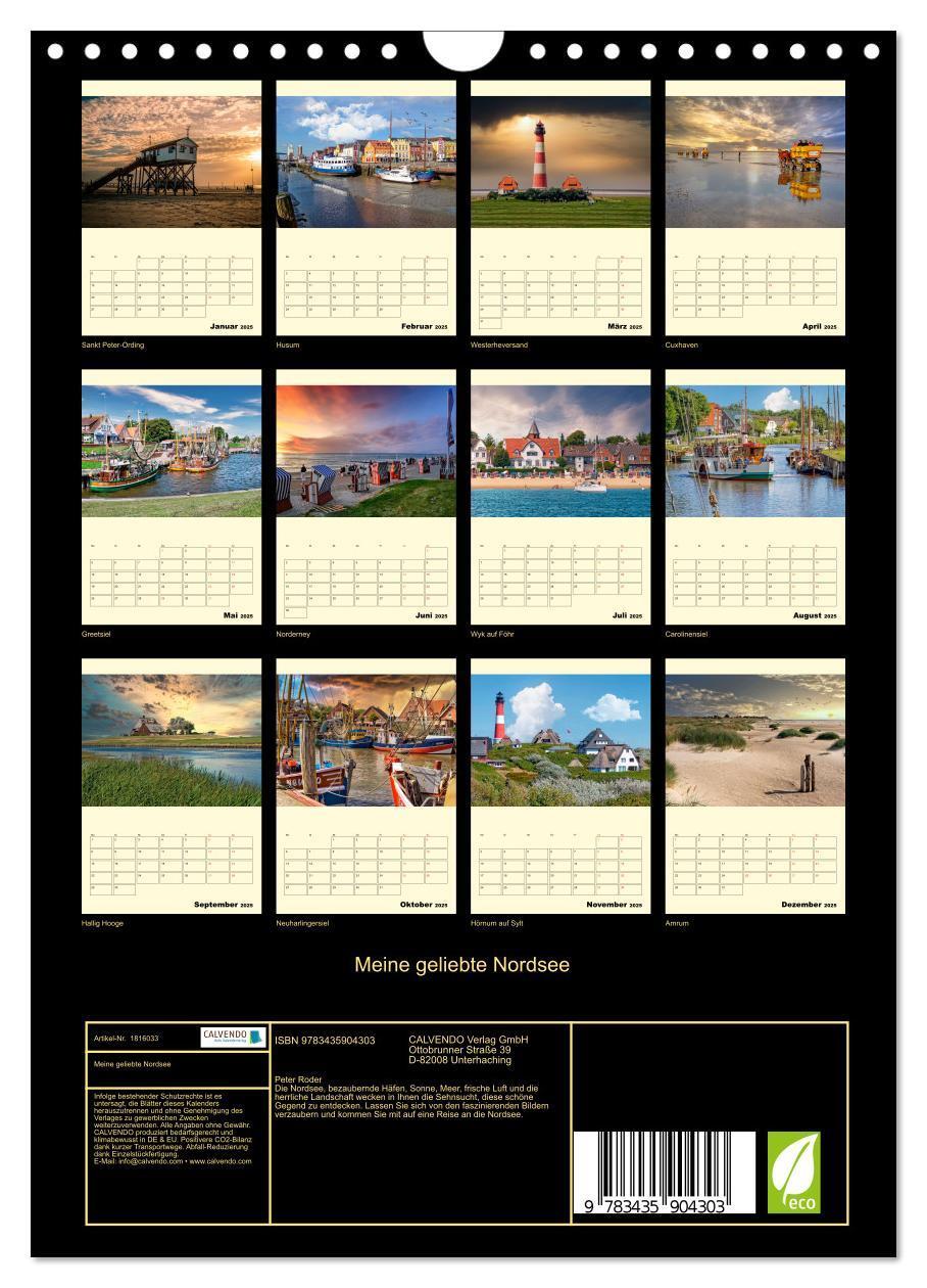 Bild: 9783435904303 | Meine geliebte Nordsee (Wandkalender 2025 DIN A4 hoch), CALVENDO...