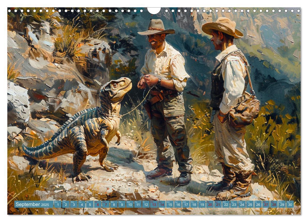 Bild: 9781325977994 | Dinosaur Legends (Wall Calendar 2025 DIN A3 landscape), CALVENDO 12...