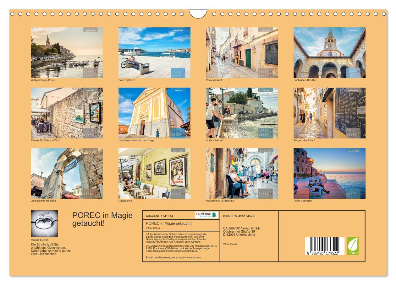 Bild: 9783435174522 | POREC in Magie getaucht! (Wandkalender 2025 DIN A3 quer), CALVENDO...