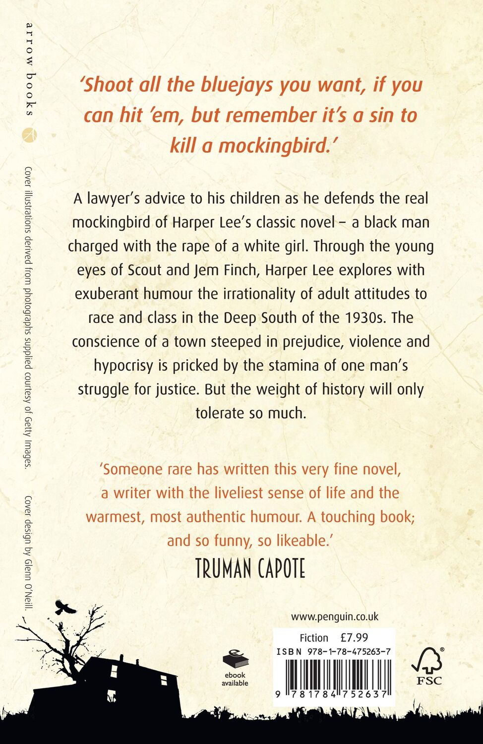 Rückseite: 9781784752637 | To Kill A Mockingbird | Harper Lee | Taschenbuch | 309 S. | Englisch