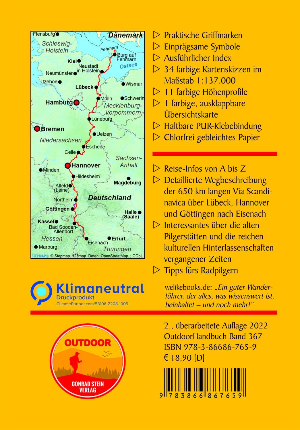 Rückseite: 9783866867659 | Via Scandinavica | Martin Simon | Taschenbuch | Der Weg ist das Ziel